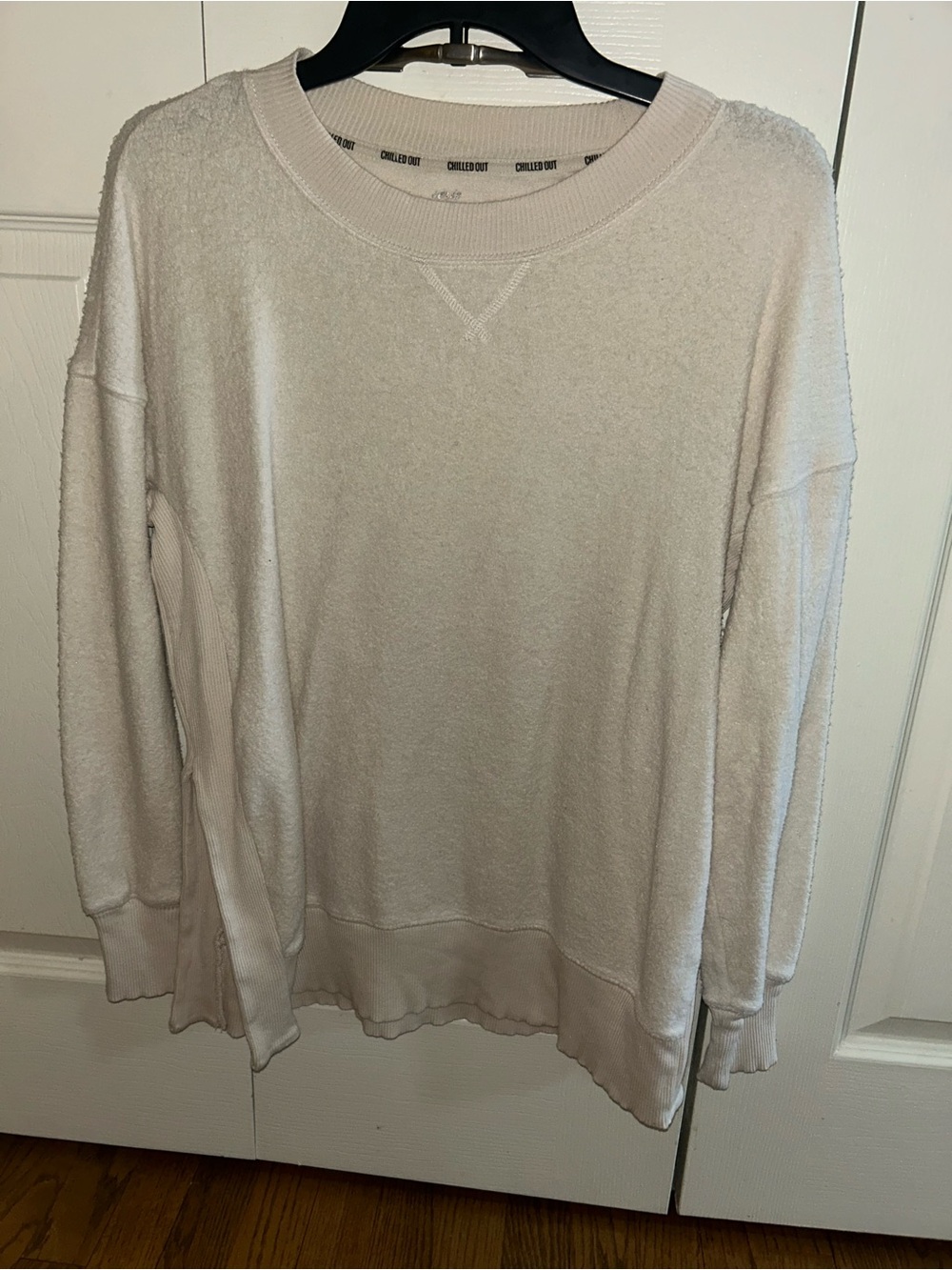 Cozy Cream Women's Top - Neutral Long Sleeve Pullover